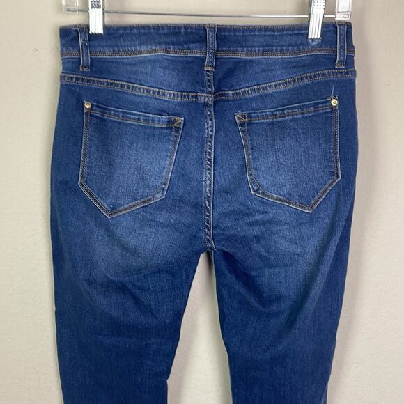 Kensie effortless ankle mid rise distressed jeans women’s 4 - Picture 6 of 13